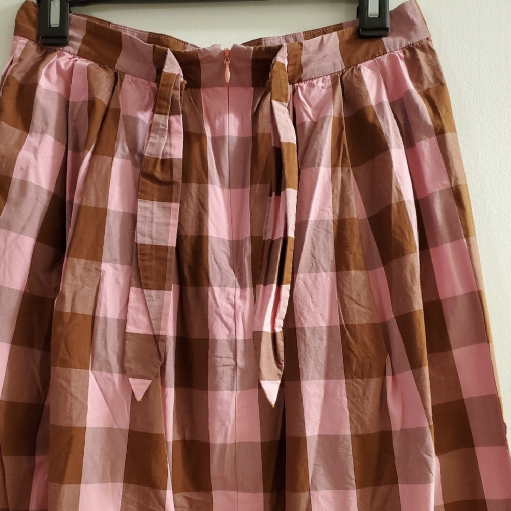 NWOT J. Crew Gingham Skirt - Picture 3 of 5
